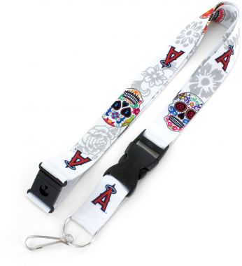 LOS ANGELES ANGELS DIA DE LOS MUERTOS LANYARD