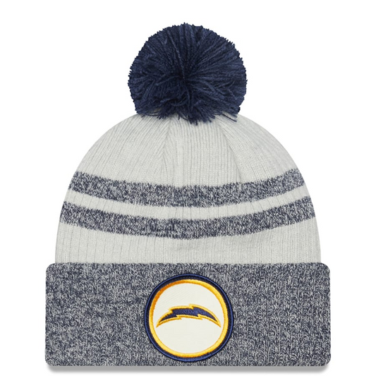 LOS ANGELES CHARGERS 2022 SIDELINE HISTORIC CUFFED POM KNIT