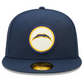 LOS ANGELES CHARGERS 2022 SIDELINE HISTORICAL 59FIFTY FITTED - DARK BLUE