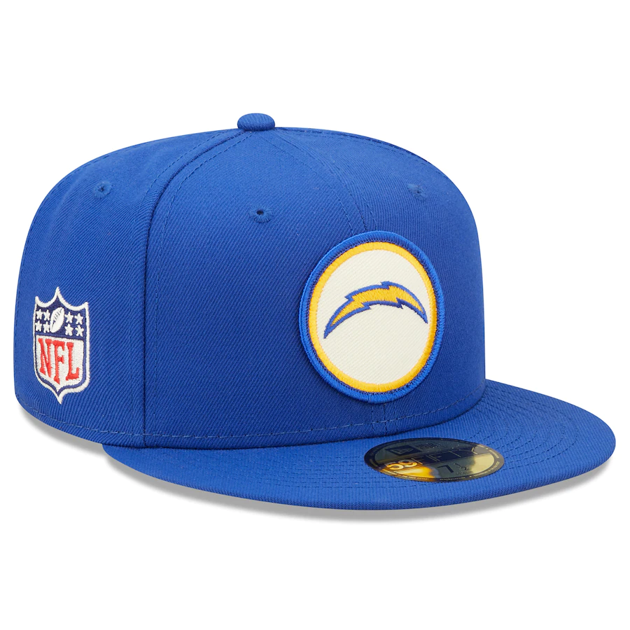 LOS ANGELES CHARGERS 2022 SIDELINE HISTORICAL 59FIFTY FITTED - LIGHT BLUE
