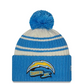 LOS ANGELES CHARGERS 2022 SIDELINE POM KNIT