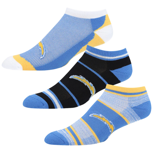 LOS ANGELES CHARGERS 3-PACK CASH SOCKS