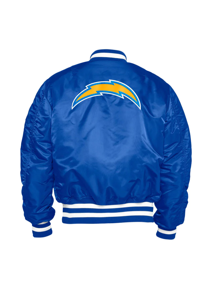 CHAQUETA BOMBER REVERSIBLE DE LOS ANGELES CHARGERS ALPHA INDUSTRIES