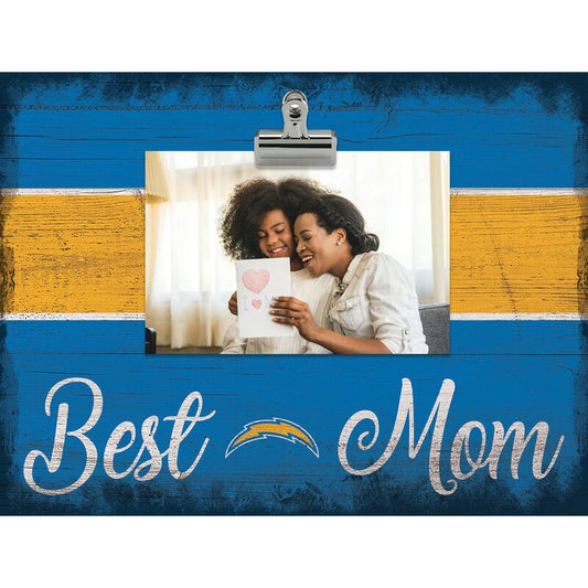 LOS ANGELES CHARGERS BEST MOM PHOTO CLIP FRAME