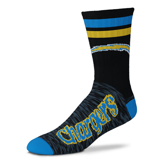 LOS ANGELES CHARGERS BLACK SCRIPT SOCKS