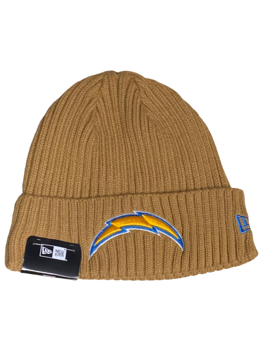 LOS ANGELES CHARGERS CORE CLASSIC KNIT BEANIE - TAN