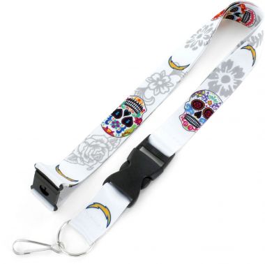 LOS ANGELES CHARGERS DIA DE LOS MUERTOS LANYARD