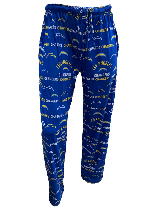 LOS ANGELES CHARGERS MEN'S FLAGSHIP ALL OVER PRINT PAJAMA PANTS