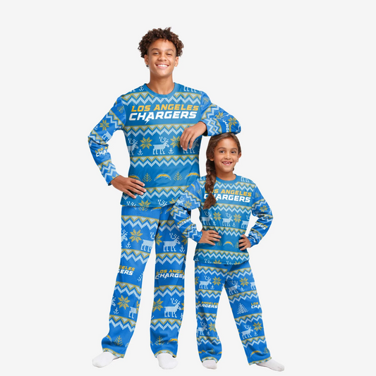 LOS ANGELES CHARGERS KIDS ALL OVER PRINT PAJAMAS