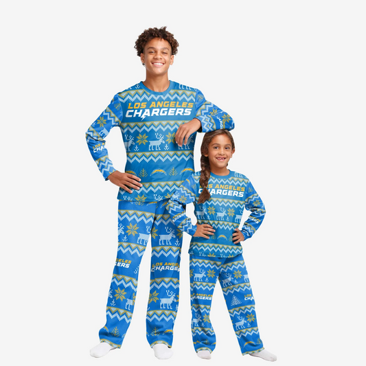 LOS ANGELES CHARGERS PIJAMA KIDS ALL OVER ESTAMPADO