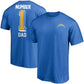 CAMISETA DEL DÍA DEL PADRE DE LOS ANGELES CHARGERS PARA HOMBRE