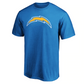 CAMISETA PRIMARIA CON LOGOTIPO PARA HOMBRE LOS ANGELES CHARGERS - AZUL POLVO