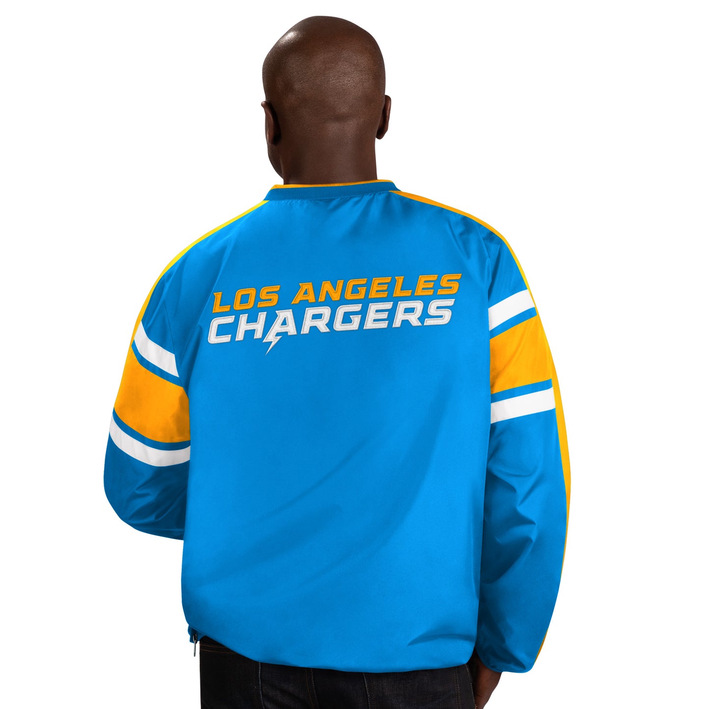 LOS ANGELES CHARGERS MEN'S SWING ROUTE WINDBREAKER JACKET