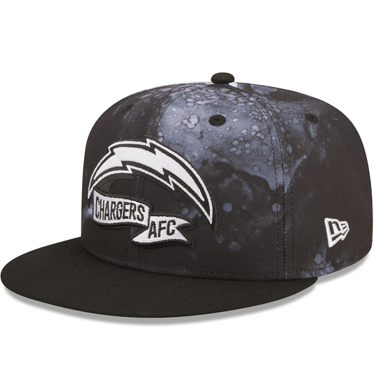 LOS ANGELES CHARGERS SIDELINE 9FIFTY SNAPBACK HAT - BLACK/WHITE INK