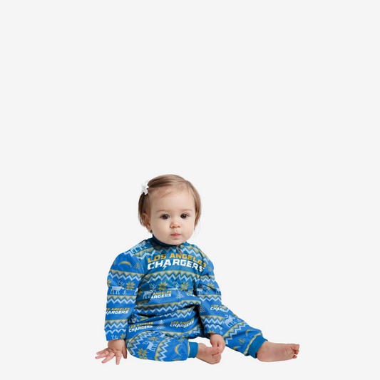 LOS ANGELES CHARGERS TODDLERS ALL OVER PRINT PAJAMAS