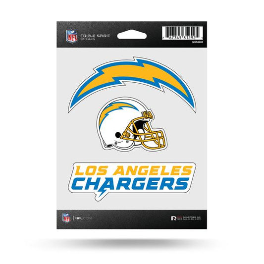 LOS ANGELES CHARGERS TRIPLE SPIRIT DECAL