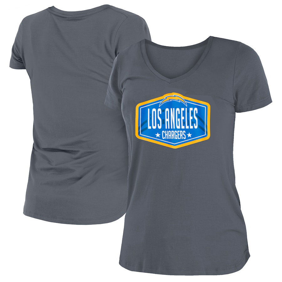 CAMISETA DEL DÍA DEL DRAFT DE LA NFL 2021 PARA MUJER DE LOS ANGELES CHARGERS