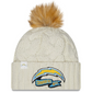 LOS ANGELES CHARGERS WOMEN'S 2022 SIDELINE CUFFED KNIT - CREAM