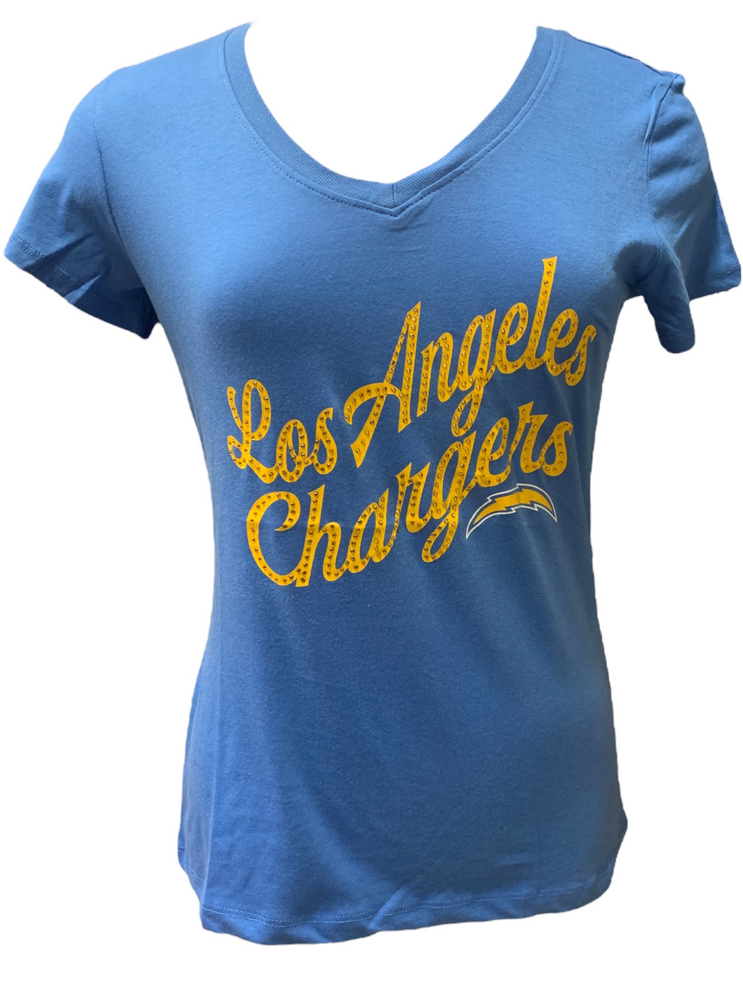 LOS ANGELES CHARGERS WOMEN'S BEDAZZLE T-SHIRT