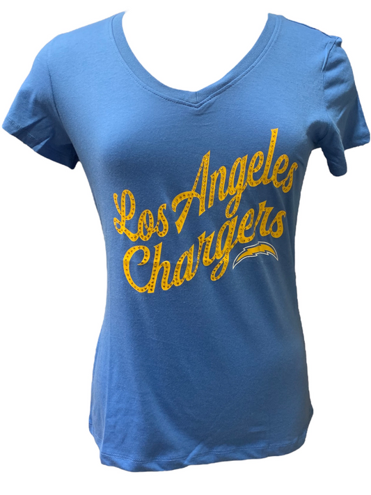 CAMISETA BEDAZZLE MUJER LOS ANGELES CHARGERS