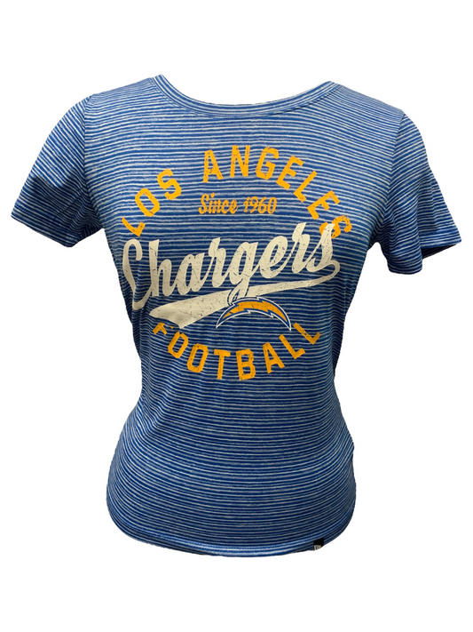 LOS ANGELES CHARGERS WOMEN'S DISTRESSED LINE TEE
