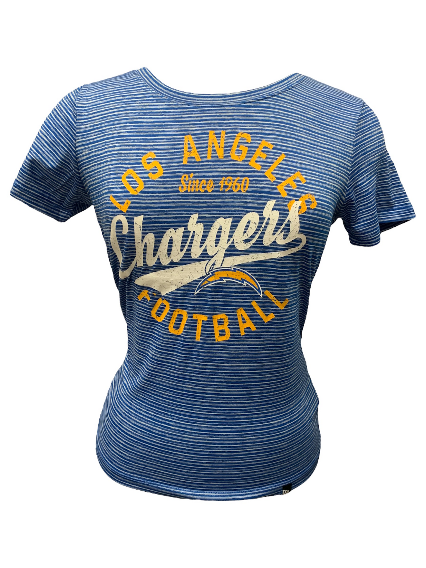 CAMISETA DE LÍNEA DESGASTADA PARA MUJER LOS ANGELES CHARGERS