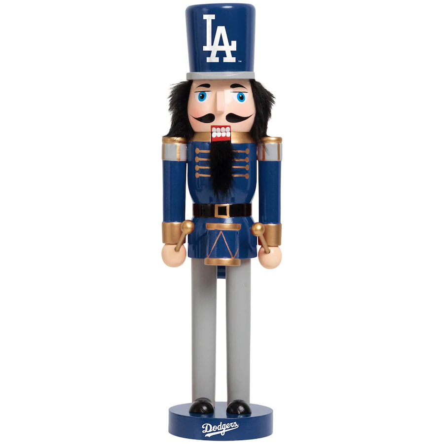 LOS ANGELES DODGERS 14" TEAM HOLIDAY NUTCRACKER