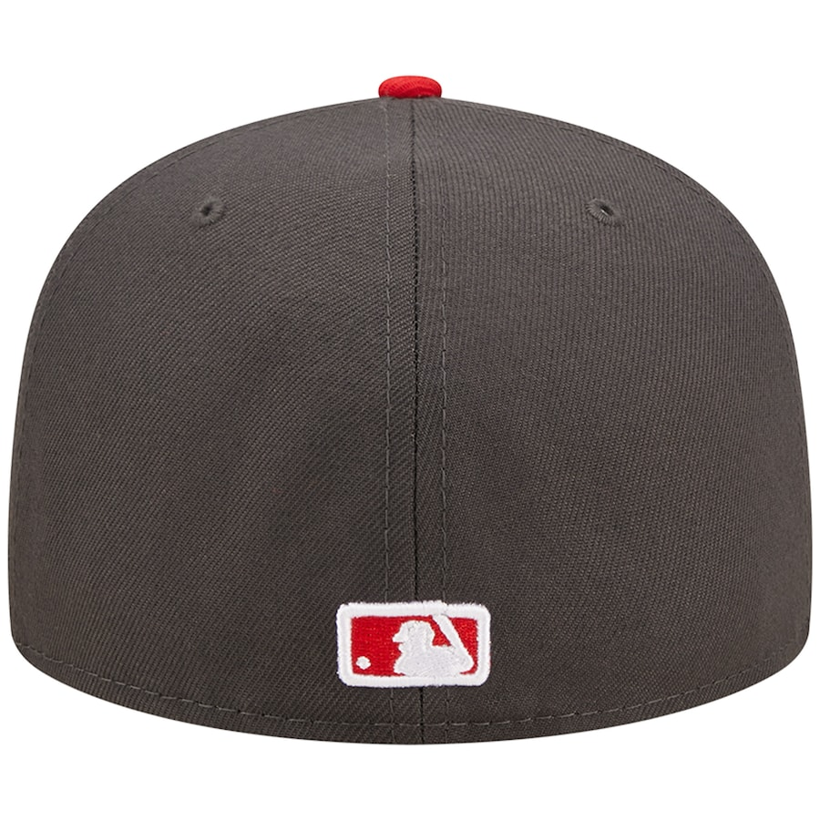 GORRO AJUSTADO 59FIFTY DE LOS ANGELES DODGERS EN 2 TONOS - CARBÓN/ ROJO