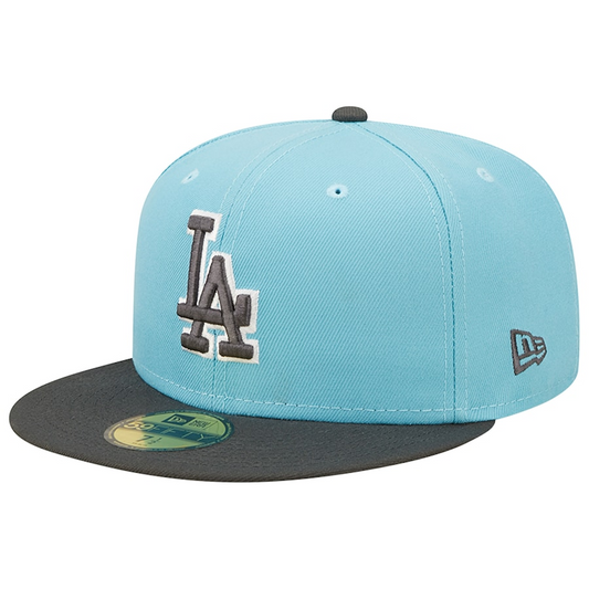 GORRO AJUSTADO 59FIFTY DE LOS ANGELES DODGERS 2-TONE COLOR PACK - AZUL CLARO/ CARBÓN