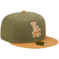 LOS ANGELES DODGERS 2-TONE COLOR PACK 59FIFTY FITTED HAT - OLIVE/ BROWN