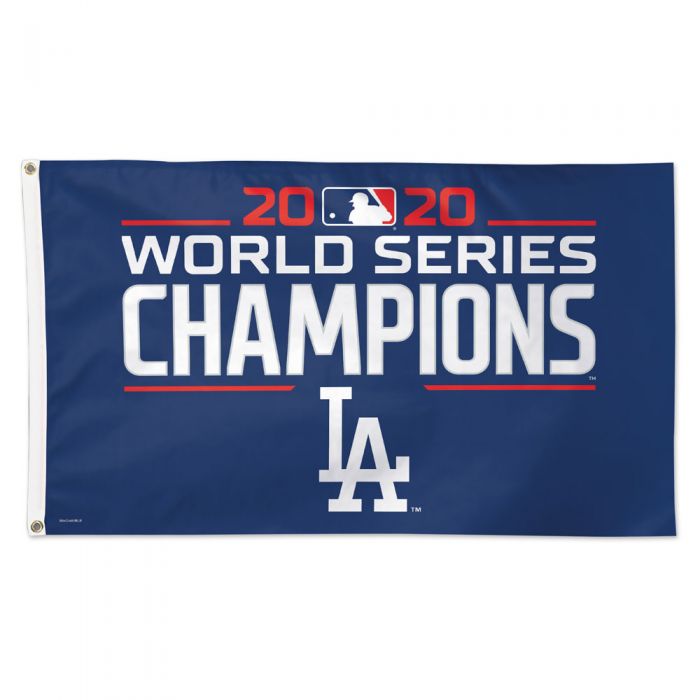 LOS ANGELES DODGERS 2020 BANDERA DE CAMPEONES DE LA SERIE MUNDIAL 3X5