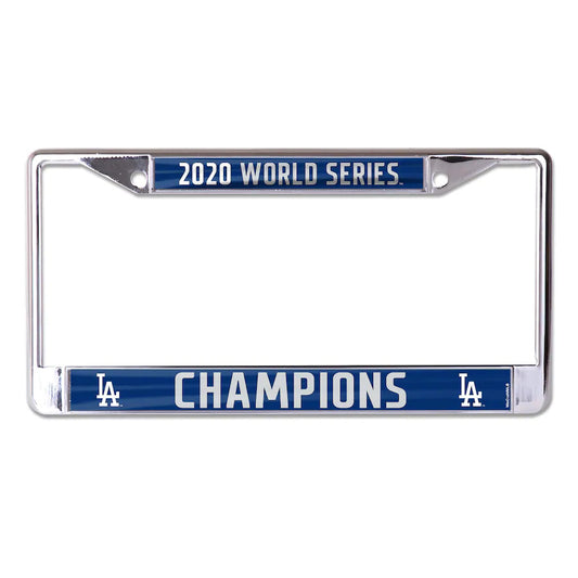 LOS ANGELES DODGERS 2020 WORLD SERIES CHAMPS MARCO DE MATRÍCULA LÁSER