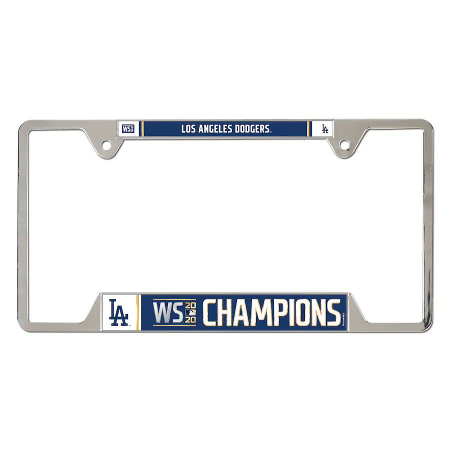 LOS ANGELES DODGERS 2020 WORLD SERIES CHAMPS LICENSE PLATE FRAME