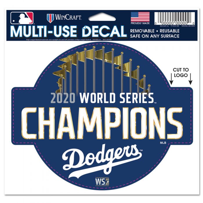 LOS ANGELES DODGERS 2020 WORLD SERIES CHAMPS MULTI DECAL