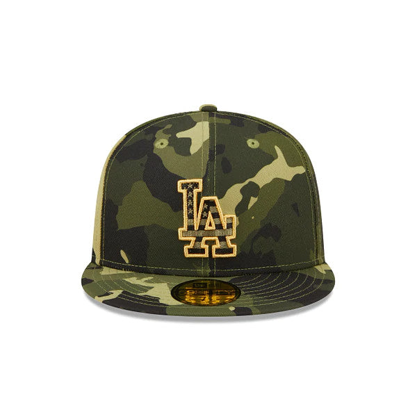 LOS ANGELES DODGERS 2022 FUERZAS ARMADAS 59FIFTY EQUIPADO