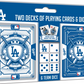 LOS ANGELES DODGERS 2-PACK CARD AND DICE SET