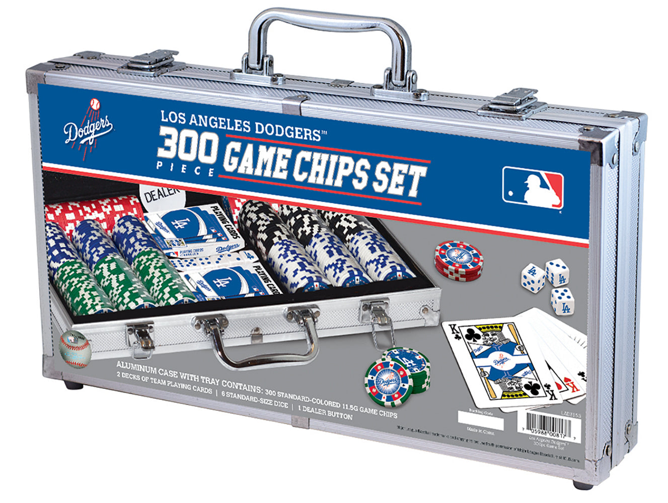LOS ANGELES DODGERS 300 PIECE POKER SET