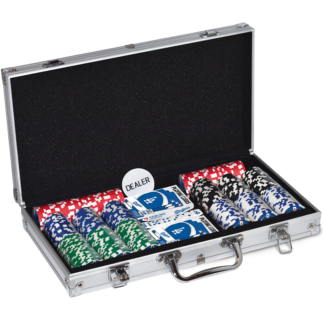 LOS ANGELES DODGERS 300 PIECE POKER SET