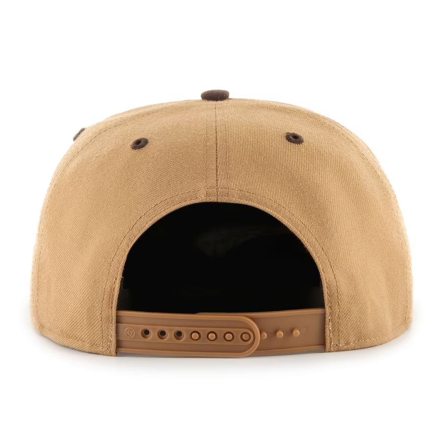 LOS ANGELES DODGERS 47 BRAND CAPTAIN ADJUSTABLE SNAPBACK HAT CAMEL JR S SPORTS