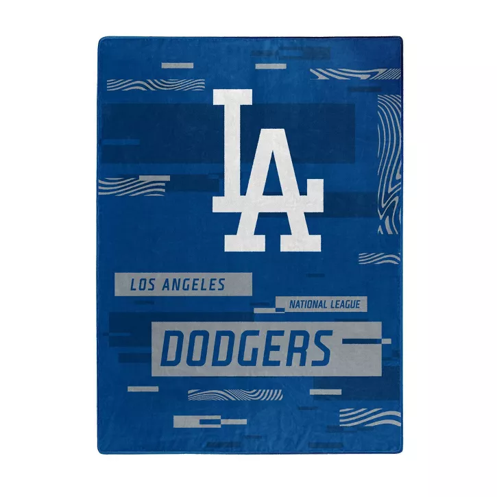 LOS ANGELES DODGERS DIGITIZE 60"X80" ROYAL PLUSH RASCHEL BLANKET