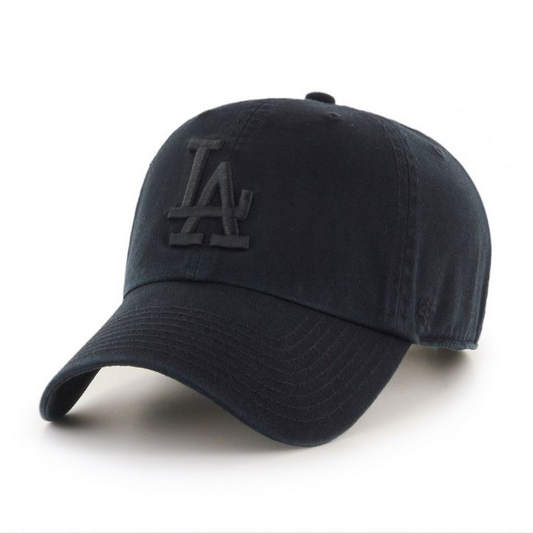 GORRO DE LIMPIEZA AJUSTABLE DE LA MARCA 47 DE LOS ANGELES DODGERS - NEGRO/ NEGRO