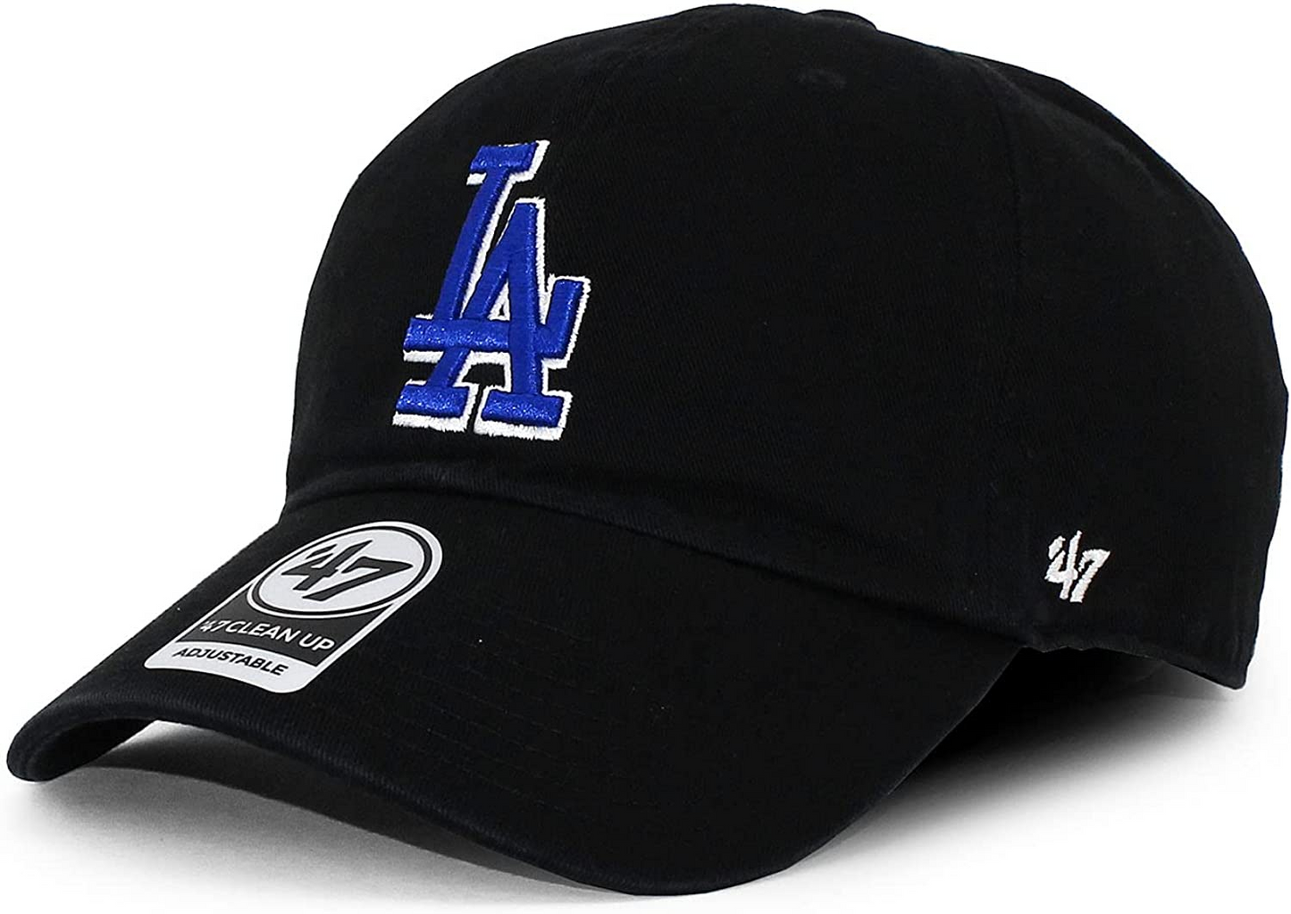 47 Brand Los Angeles La Dodgers Clean Up Hat Cap Black/Royal Blue