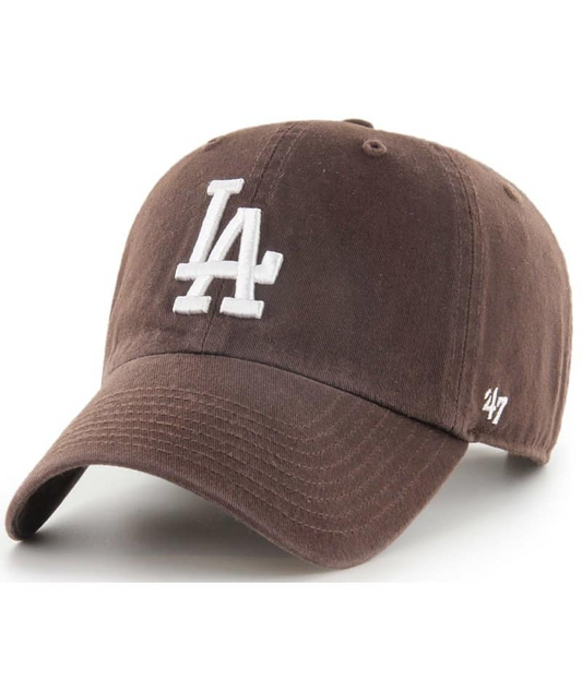 GORRO DE LIMPIEZA AJUSTABLE DE LA MARCA 47 DE LOS ANGELES DODGERS - MARRÓN