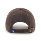LOS ANGELES DODGERS ADJUSTABLE 47 BRAND CLEAN UP HAT - BROWN