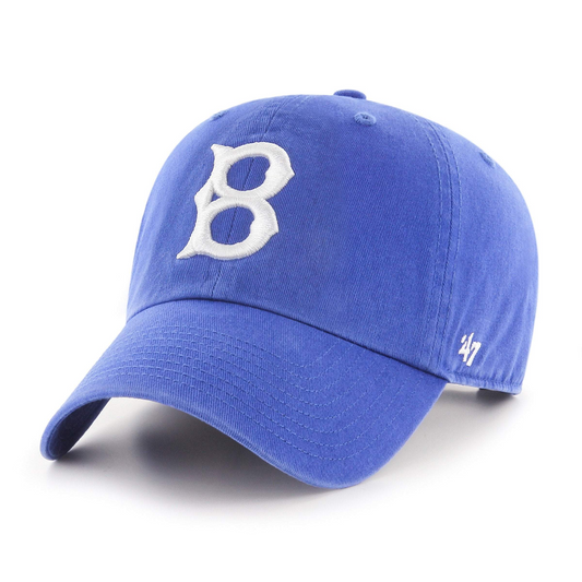 LOS ANGELES DODGERS ADJUSTABLE 47 BRAND CLEAN UP HAT - COOPERSTOWN