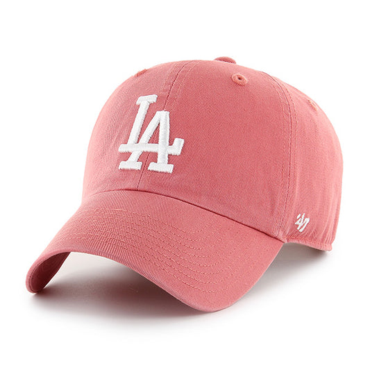 LOS ANGELES DODGERS '47 BRAND CLEAN UP ADJUSTABLE HAT - ISLAND RED