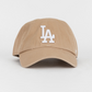 LOS ANGELES DODGERS ADJUSTABLE 47 BRAND CLEAN UP HAT - KHAKI