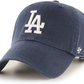 LOS ANGELES DODGERS ADJUSTABLE 47 BRAND CLEAN UP HAT - NAVY