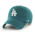 LOS ANGELES DODGERS '47 BRAND CLEAN UP ADJUSTABLE HAT - PACIFIC GREEN