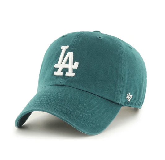 GORRO DE LIMPIEZA AJUSTABLE DE LA MARCA 47 DE LOS ANGELES DODGERS - VERDE PACÍFICO